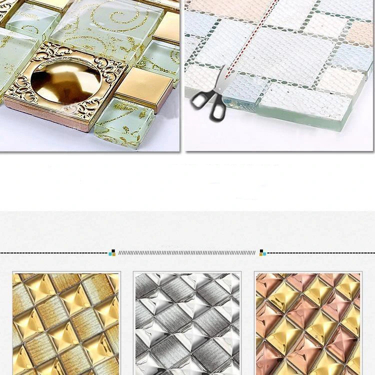 Peel and Stick Wall Tile 3D Mosaic Tile Stickers Kitchen Wallpaper Stickers Discount Peel & Stick Tiles New Hot Art Mosaic Wall Stickers for Bar and Hotel Decor