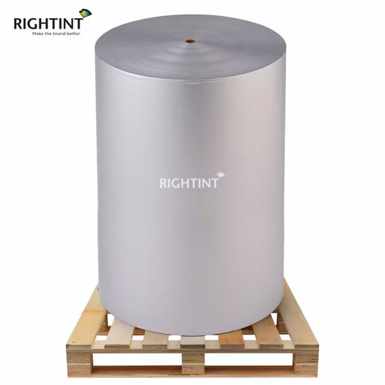 ETICHETTA OEM a prezzo conveniente Etichette autoadesive Rightint in carta metallizzata e foglio di alluminio PA2005PT49