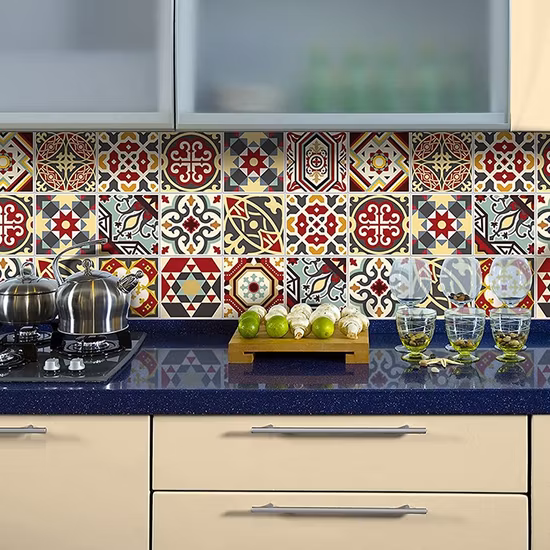 Adesivo da parete autoadesivo ignifugo di alta qualità per la decorazione della cucina