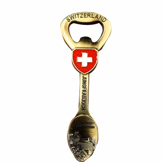 Magneti per frigorifero in metallo con design personalizzato, apribottiglie, decorazioni per la casa, Londra, Francia, souvenir di viaggio, adesivo magnetico per frigorifero