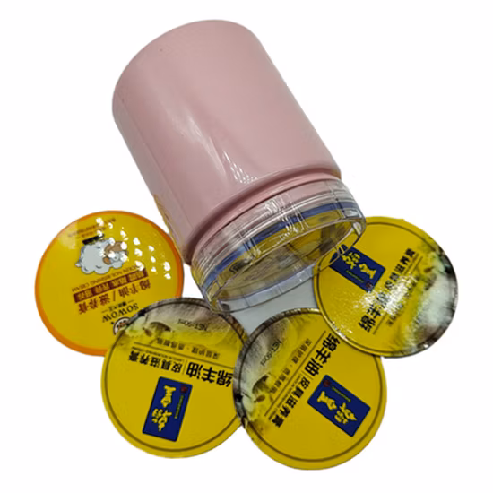 Guarnizione autoadesiva in foglio di alluminio di alta qualità per tappi a vite in plastica/vetro, tappi in metallo