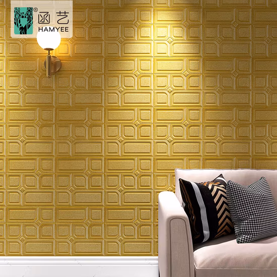 Adesivo da parete in schiuma per carta da parati 3D con pellicola in schiuma fai da te a buon mercato